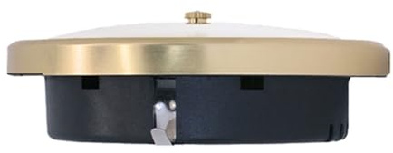 Xinsheinelry Juego de instrumentos meteorológicos de metal, monitor de humedad y presión para decoración vintage de interiores y exteriores, 70-130 mm, barómetro de estaciones meteorológicas para el