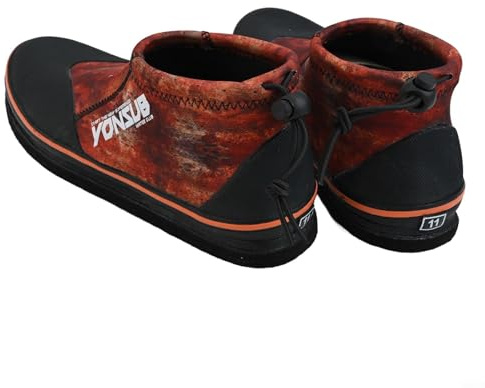 Jotekonoby Rock Fishing Beach Mud Terrain Chaussures de pataugeoire imperméables et antidérapantes en néoprène de 3 mm avec semelle en feutre et acier pour clous (11 (45))