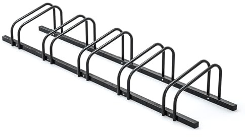 ZDQDMJ Rastrelliera Biciclette Portabiciclette For Garage, Portabiciclette Da Pavimento For 3-6 Biciclette, Portabiciclette For Interni/esterni(180x30cm)