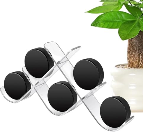 Puck Display Case - Akryl klar stabil organisering sport, 6 hockeypuck hållare display | för sportspelare vardagsrum sovrum skola sovsal skrivbordshylla fotboll, volleybollar, Dodgeball tillbehör