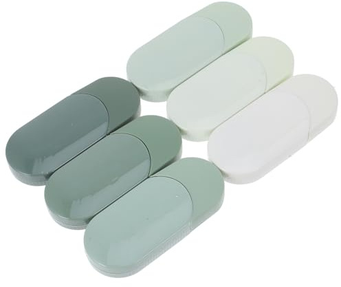 Gadpiparty 6 Pièces Ruban Correcteur à Rouleau, Ruban Correcteur, Mini, Blanc, Compact et Portable, Prise en Main Confortable, Surface Lisse, pour Journal et Maison, Étudiants et Employés