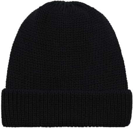 HANSEHELD Parkermütze 100% Schurwolle - Schwarz - Strickmütze Wolle | Wollmütze | groß | Männer | tief | 100% Wolle | Made in Germany