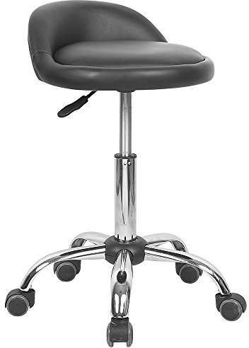 Modern Home Juno Adjustable Height Massage Stool w/Wheels