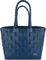 normani Flecht-/Einkaufskorb - inkl. eingenähter Innentasche für Schlüssel, Handy etc - großer Shopper mit 20 Liter Volumen Farbe Blue Shadow