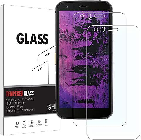 KELOLIN 2 Stück Kompatibel mit Cat S62 PRO für Panzer Schutz Glas Bildschirm Schutzfolie, 9H Härte, Anti-Fingerprint, Anti-Kratzen, Anti-Bläschen, HD-Klar Bildschirm Schutzfolie für Cat S62 PRO