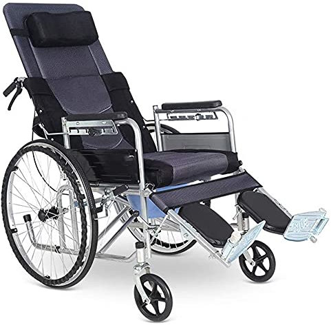 LJHSS Inodoro Plegable Baño Ducha Cómoda Silla de Inodoro, Sillón reclinable Completo Ajustable, apoyabrazos, Reposapiés, Asiento Acolchado, Cubo, Frenos, Silla con Ruedas, Cómoda de Dormitorio