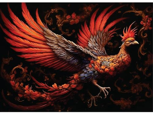 Chinese Phoenix Rice Paper, 29 x 40cm (1pc) - for Furniture Poster Craft Decoupage by CRAFT KREATIVELY