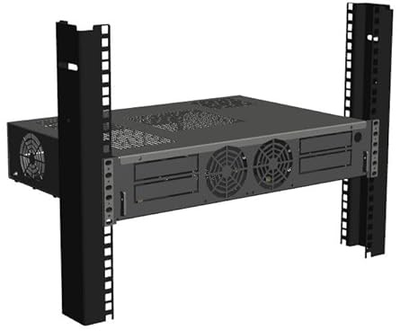 R-CASE 4 - RACK RAL fodral 19 tum, 2U storlek, ATX eller mATX + GPU, pulverbeläggning, fläkt 80 x 80