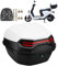 pykaaiiu Motorradkoffer Kofferraum Motorrad Heckbox Mit Sicherheitsschloss, Top Case Rollerkoffer Helmkoffer für Roller Fahrradbox Diverse Farben zur Auswahl(Weiß)