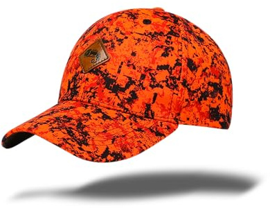 Full mundur orange kamouflage jakthatt jakt mössa