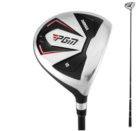 Mazze da golf per autisti, uomini e donne, destrorsi/mancini, # 1/3/5/ibridi in ferro e legno di grafite, per insegnare sport (destra, #5 legno, nero)