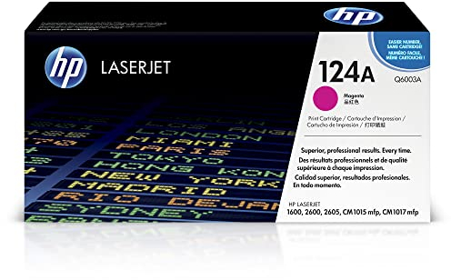 HP 124A (Q6003A) Rot Original Toner für HP Color Laserjet 2600, 2605, 1600, CM1016, CM1017