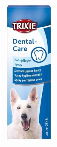 Spray per la cura dentale TRIXIE | 50 ml | Per cani per la cura dei denti | Può contribuire alla salute dentale e alla riduzione dell'alito cattivo | Applicazione delicata e semplice