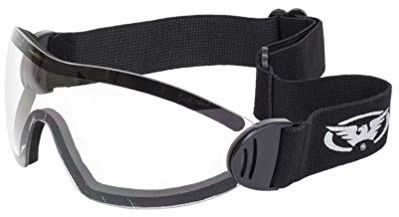 Global Vision Flare Skydiving Motorcycle Riding Goggles Anti-fog with Storage Pouch