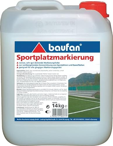 Baufan Sportplatz-Markierung KONZENTRAT 8,5 Liter | Lösemittelfrei | schnell trocknend | regenbeständig