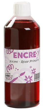 Flacon de 500 ml d'encre à dessiner rose