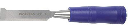 WORKPRO W043002 Wood Chisel, 3/4 In. Wide Blade, Hardened and Tempered Steel, Steel Caps, Blade Guards (Single Pack)