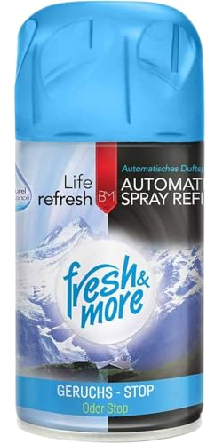 Fresh & More Lufterfrischer Nachfüller (24er Pack) 250ml, Geruchs-Stop