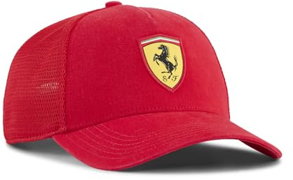PUMA Cappellino da camionista Scuderia Ferrari, Rosso Corsa Red, taglia unica