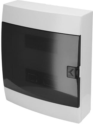 Quadro Elettrico da Parete 2 File per 24 Moduli 112,5x286x340,5 mm IP40 – Bianco Scatola di Distribuzione in ABS – Centralino per Impianti Elettrici da Interno – Horoz Electric