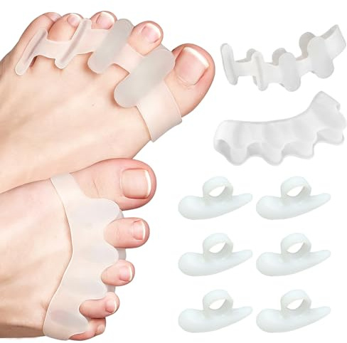 6 Piezas Almohadillas para Dedos en Martillo +4 Separadores de dedos de gel