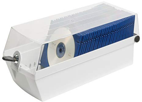 HAN 9260-11, CD-Box MÄX 60, Profibox für 60 CD/DVDs, Sicher mit Schloß und 2 MÄX Trays, lichtgrau