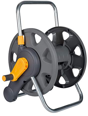 HOZELOCK - Dévidoir de Tuyau 60 M 2en1 Non Équipé : Sur Pied ou Fixé au Mur, Dévidoir avec un Corps Principal Léger et Robsute pour une Durabilité et une Flexibilité d'Utilisation [2475R0000]