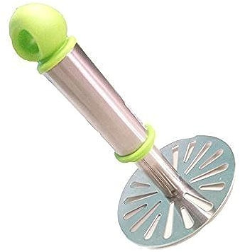 Tosmy Stainless Steel Potato Vegetable Pav Bhaji Masher, Multicolour