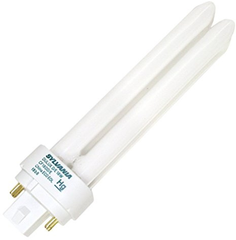 (10 Pack) Sylvania 20668 CF18DD/E/841/ECO 18-Watt 4100K 4-Pin Double Tube Compact Fluorescent Lamp