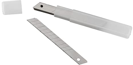 kwb Abbrechklingen 9 mm für Cuttermesser 022990 (10 Stück, sehr scharf, in praktischer Spenderbox)