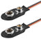 PerfectHD 2X 9V Batteriehalter | I-Form | lose Kabelenden | Akkuhalter Batterieclip | 2 Stück