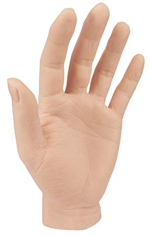 Silikon Henna Tatuering Hand Livsstor Fake Skin Hand Modell för Tatuering Utbildning för erfarna och nybörjare (vänster hand)