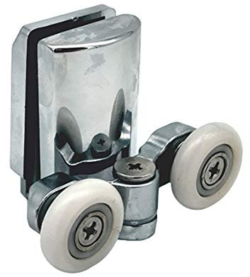 Shower Door Wheels | 20mm, 23mm or 25mm | Uppers or Lowers | Double Twin Shower Door Rollers Runners | ROLL018 (Lower Wheel (23mm))