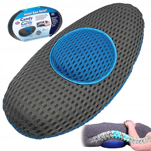 EUROXANTY-Almohada Lumbar ErgonóMica | Cojin Lumbar | TerapéUtica con Contornos De Espuma De Memoria | Almohada Cervicals Y Cuello | Ortopedica | Almohada Viscoelastica | Altura Regulable | Almohada