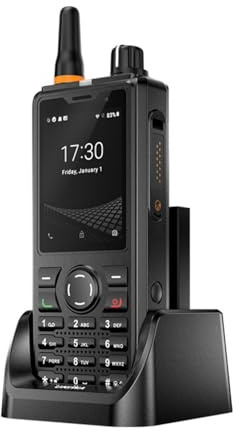 UNIWA F41 Zello Walkie Talkie, 4G Android mobiltelefon 4600mAh batteri IP54 vattentät robust smartphone MT6739 Quad Core 1GB RAM 8GB ROM POC mobiltelefon dubbel SIM/WiFi (F41+Docka)