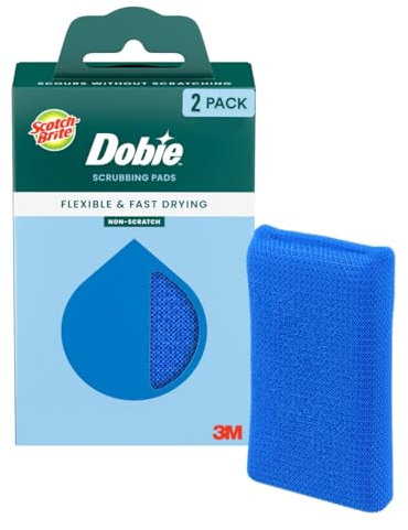 Scotch-Brite Blooms Dobie Scrubbing Pad, 2 Pack