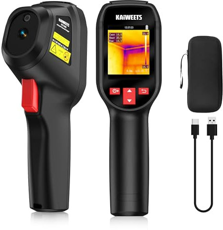 Caméra thermique infrarouge KAIWEETS avec résolution 240 x 240, fréquence de rafraîchissement 25 Hz, -20 °C ~ 550 °C Caméra thermique avec 15 modes de mélange de couleurs