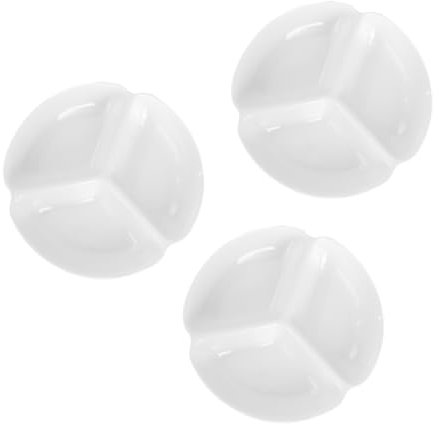 BATHVEVE 3piezas Paletas De Cerámica Imitación Bandejas Mezclador Colores Colores Multifunción Resistentes y Duraderas