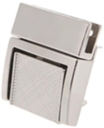 LSNNMU 5 stycken vridlås spänne för väsktillbehör, väskform, DIY, roterande lås för plånbok (silver)