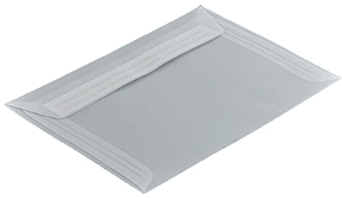 Transparente Briefumschläge, DIN C6, 92 g/m², 114 x 162 mm, 100 Stück, Blanke Briefhüllen, Haftklebung mit Abziehstreifen, Gerade Klappe, Offset, Ohne Fenster