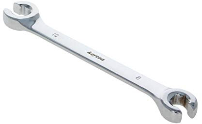 Utoolmart 8 x 10 mm doppio aperto tubo chiave a cricchetto in acciaio al carbonio a doppia testa svasata set di chiavi per auto e utensili manuali 1 pz