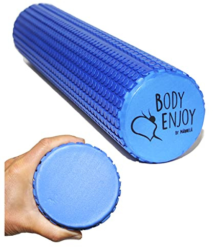 Medium Faszienrolle Für Ruecken Wirbelsaeule Massage - Rueckenstrecker Ø9,5cm x43cm (Ozean Blau), Yoga Pilates Faszien Foam Roller Für Nacken & Rueckenschmerzen Triggerpunkt Behandlung