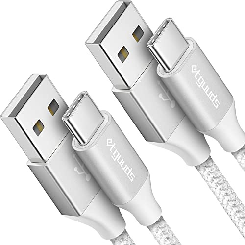 etguuds USB to USB C Cable 3ft, 2-Pack USB A to USB C Charger Cord Type C