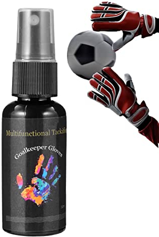 Gusengo 30ml Torwarthandschuh-Spray, Rutschfester Torwart-Tackifier Für Fußball-Torwarthandschuhe, Antirutsch-Grip-Handschuhspray Bei Nassen Bedingungen, Perfekt Für Fußballtorhüter