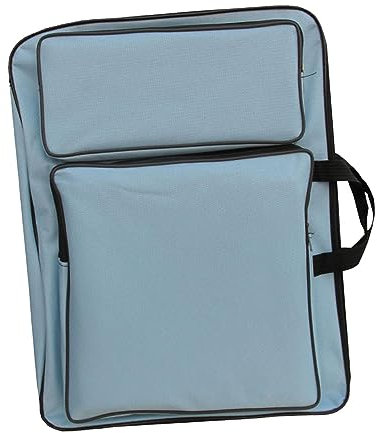 Dickly Estuche de Cartera de Arte Bolsa de Arte para Bolsa de bocetos Mochila de Artistas para Herramienta de Pintura Cuaderno de bocetos, Azul Claro