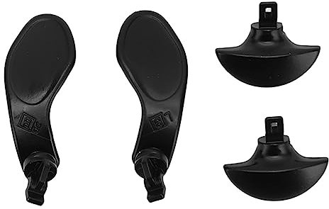 4 Pcs Game Controller Back Paddles, Botones Traseros de Metal para Edge Wireless Controller, Botón de Bloqueo del gatillo Trasero del Mando de Acero Inoxidable (Negro)