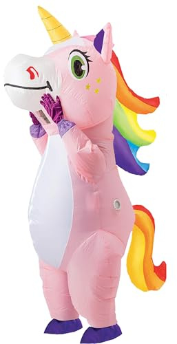 KINQUINN Unicorn Inflatable Costume Full Body Air Blow-up Deluxe Halloween Costume - Adult Size