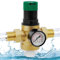 Druckminderer Wasser 3/4 zoll, Druckregler Wasser mit Manometer und Siebfilter, Messing Wasserdruckminderer mit Verschraubungen, Sicher und Langlebig