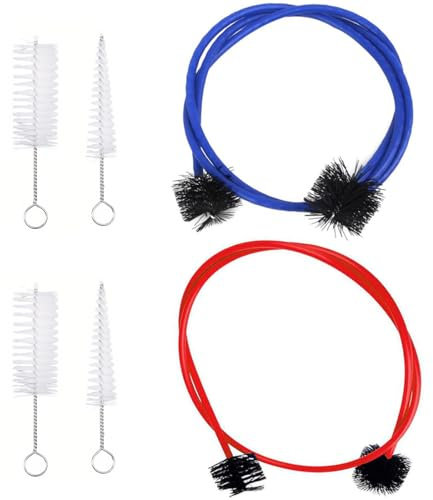 EIHI 6 Stück Trompete Reinigungsset Pflege Bürsten Musikinstrument Wartungszubehör