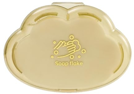 TRAVEL SOAP SHEETS - 50 Flakes Soap Sheets, Lightweight Travel Soap Sheets, Instant Soluble Soap for Hands and Face, Convenient Portable Soap for Backpacking | Portable Hand Wash Paper Sheet for